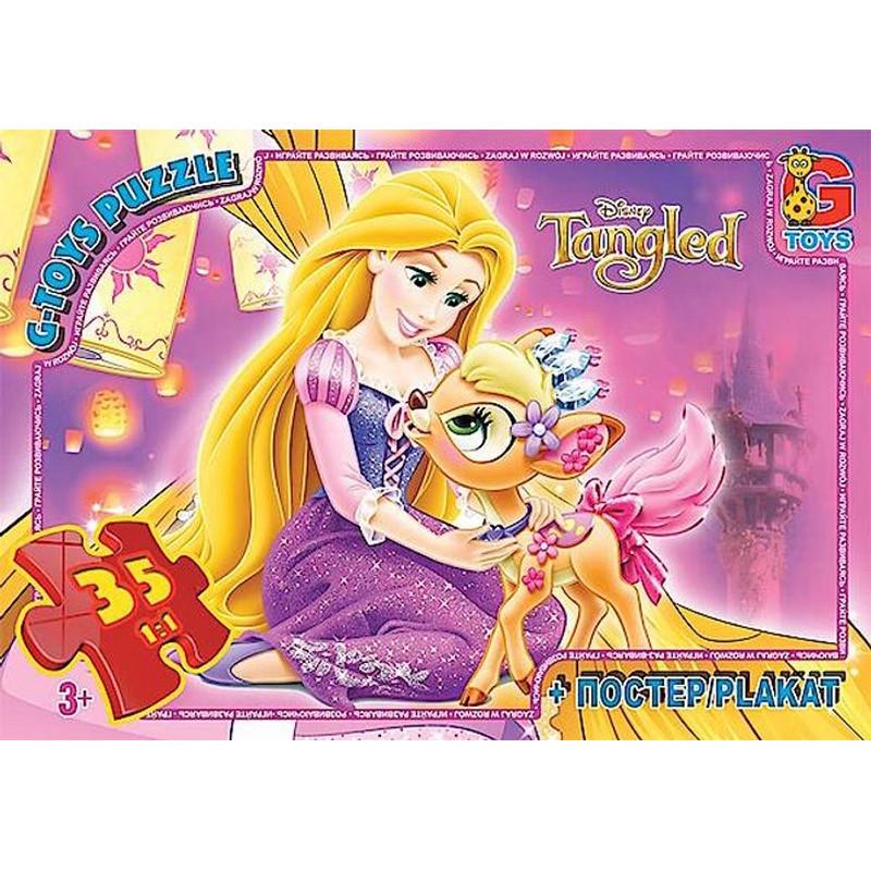 Пазлы детские картонные G-Toys Рапунцель 35 эл. (IP-177-P-910)