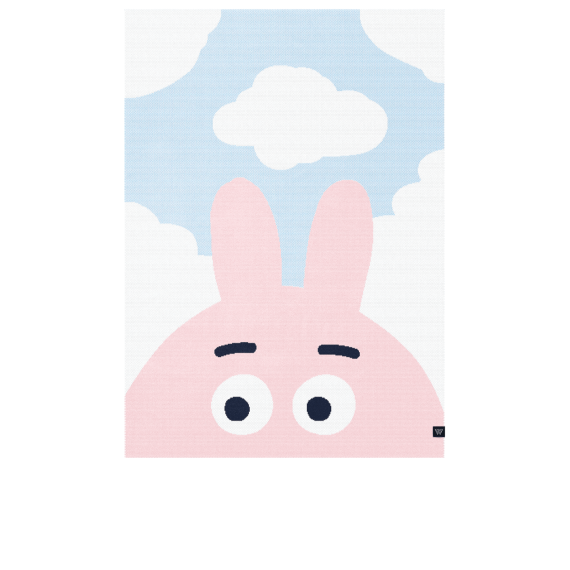 Плед детский Bunny Rose 100х140 см (Lam1085)