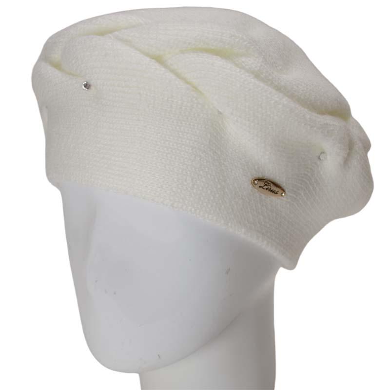 Берет женский Lirus Зефир двойной полушерстяной Белый (131882)
