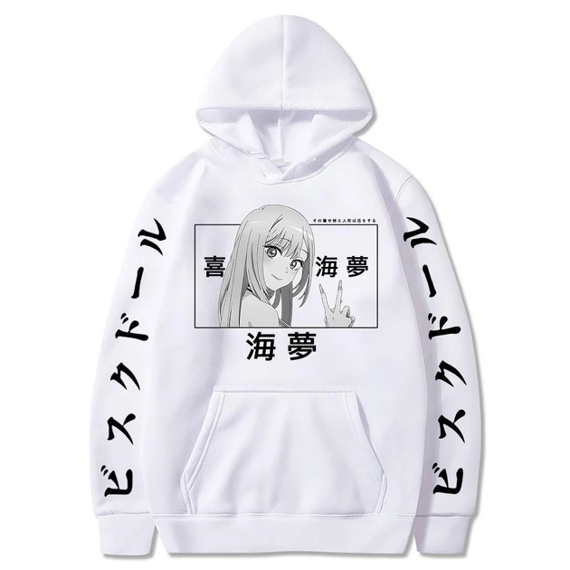 Худи для девочки Аниме 170 см Белый (2789017337)