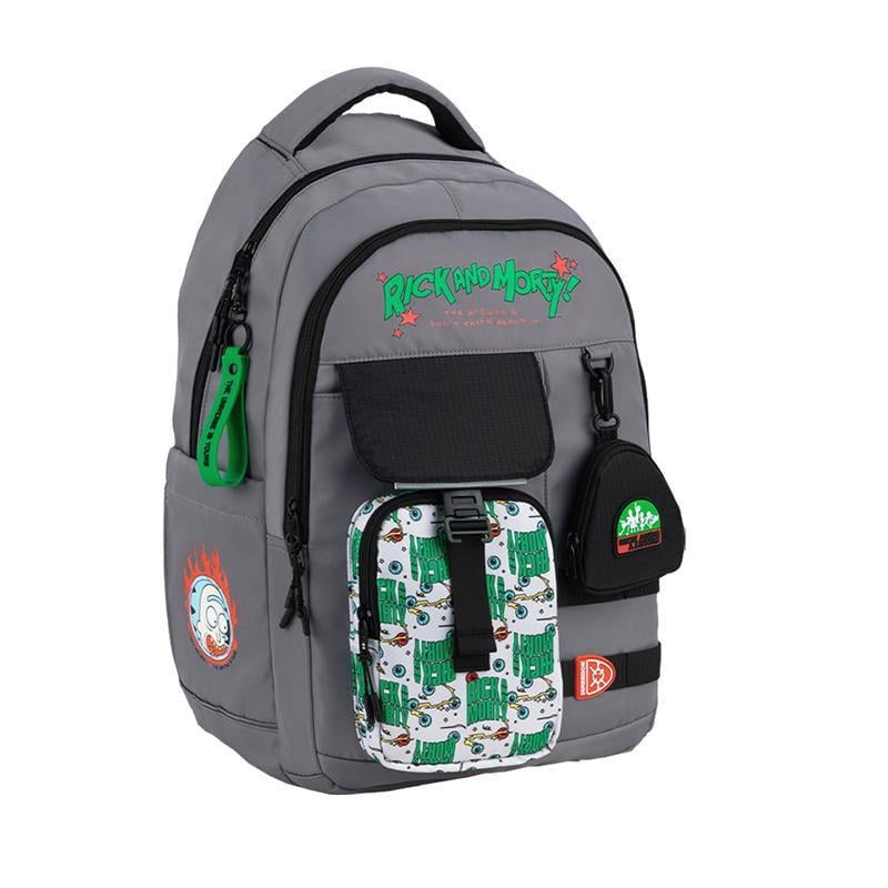 Рюкзак KITE Rick and Morty 46x31.5x16 см 24 л Серый (RM25-2597L)