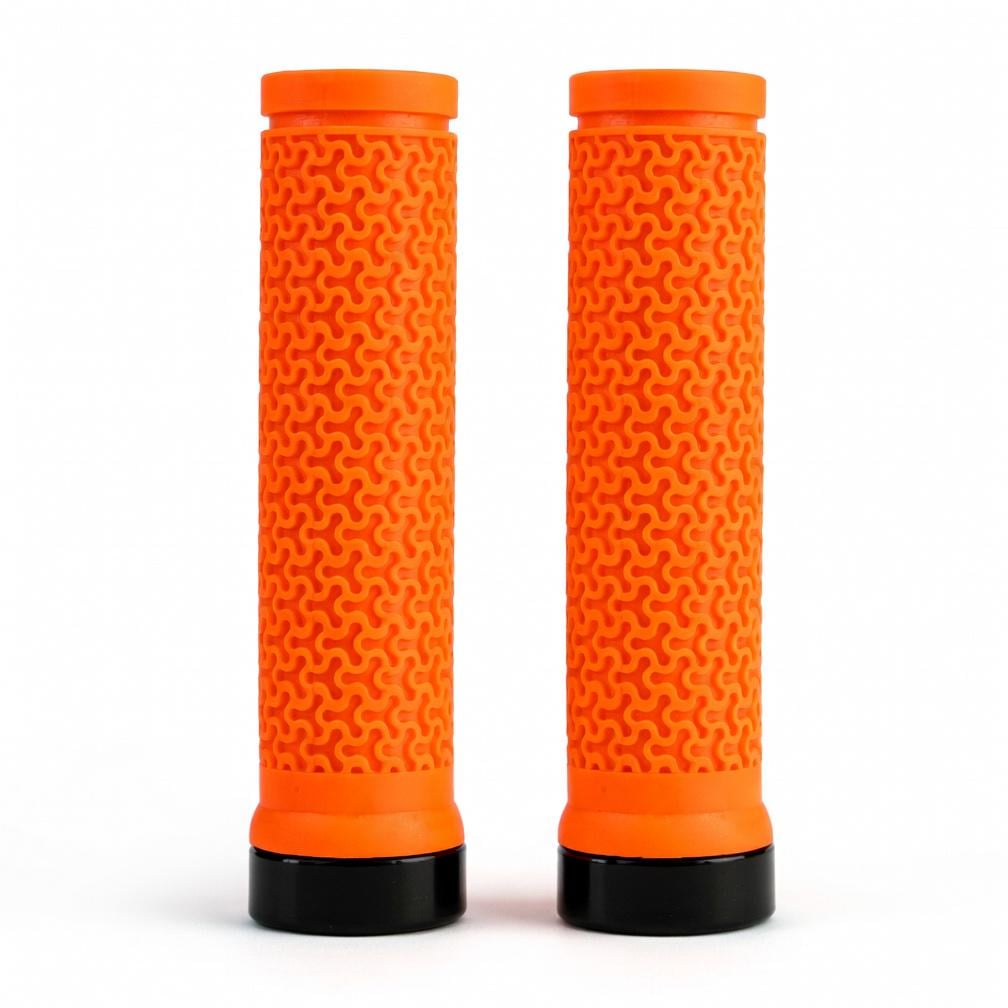 Грипсы велосипедные Trinity с замками Оранжевый (VR-11096)