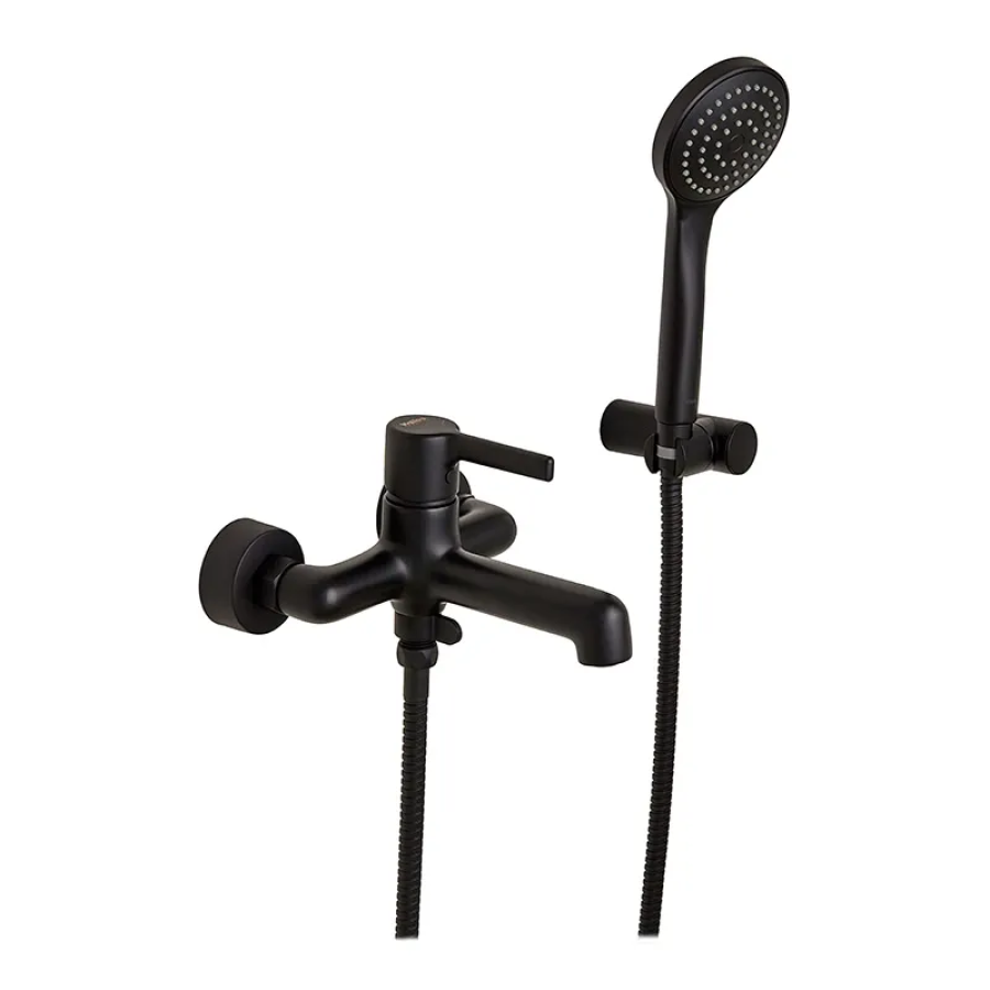 Смеситель для ванной однорычажный Haiba Markus 009 Black (HB3975)