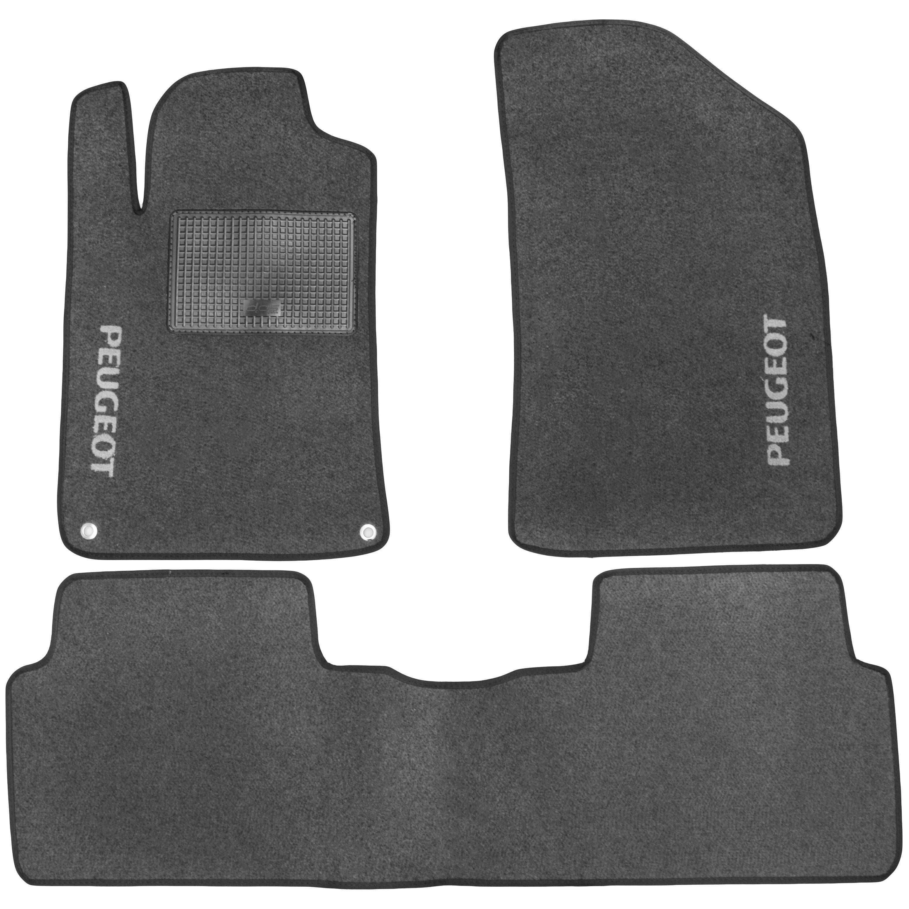 Коврики в салон для Peugeot 508 '11- текстильные Серый