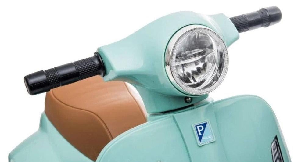 Скутер детский электрический Sun Baby Scooter Vespa Бирюзовый - фото 9