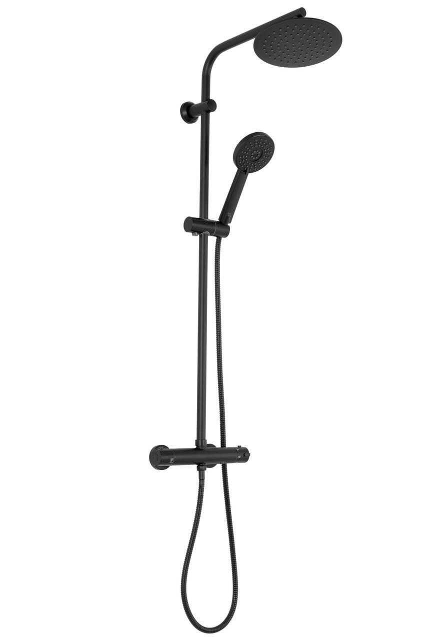 Душевой гарнитур Rea BLISS с термостатом Black (REA-P8804)