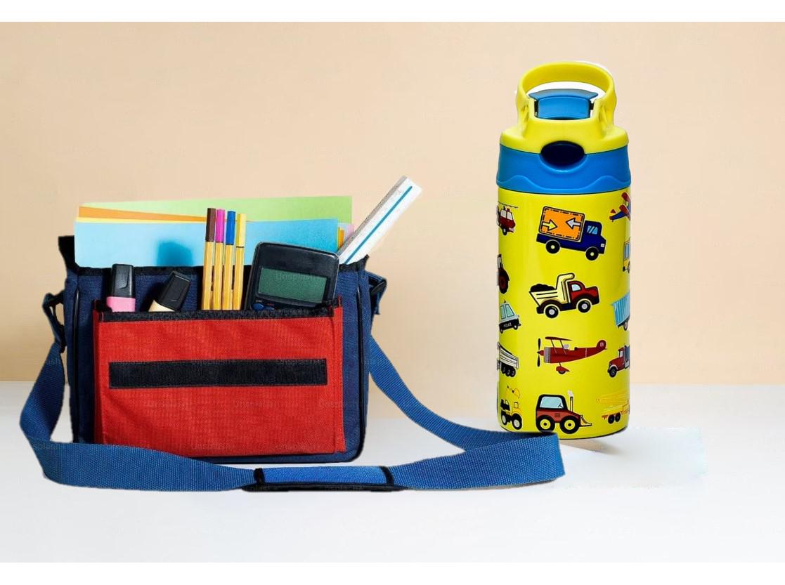 Термос-поильник детский с трубочкой Transport 350 мл (30167) - фото 2