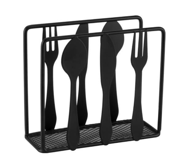Серветниця Stenson Cutlery металева Black (35886729)