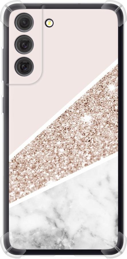Чехол на Samsung Galaxy S21 FE Пастельный мрамор (4342sp-2302-42517)