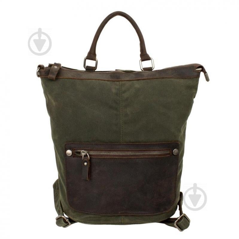 Городской рюкзак Fisher UB-4382 31x33x12 см Хаки (23007)
