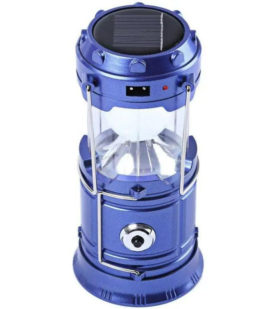 Фонарь аккумуляторный с солнечной батареей SH-5800T 1W 1LED Синий