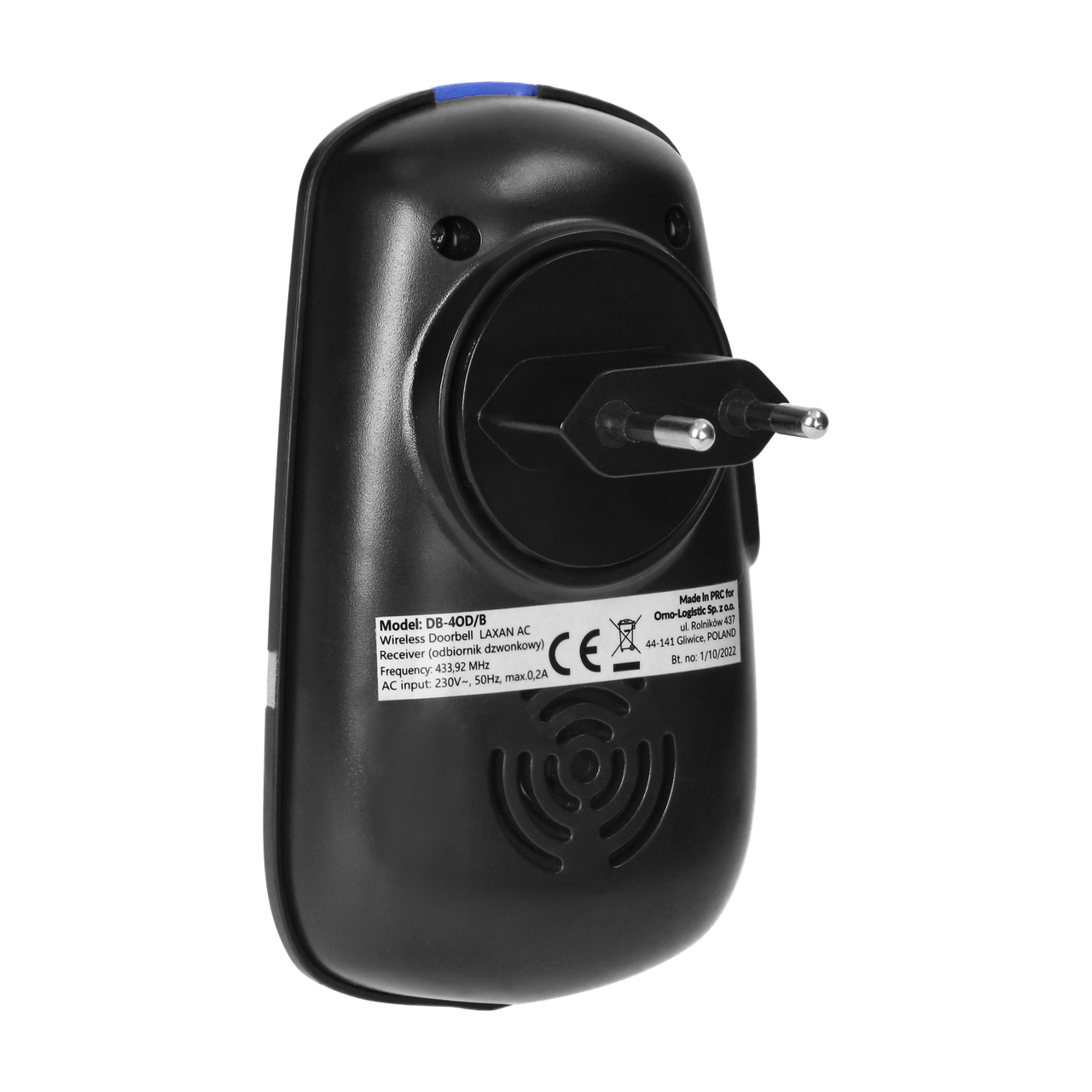 Дзвінок LAXAN AC безпровідний 20 тоновий 150м чорний DB-4/B VIRONE - фото 3 Дзвінок LAXAN AC безпровідний 20 тоновий 150м чорний DB-4/B VIRONE - фото 3