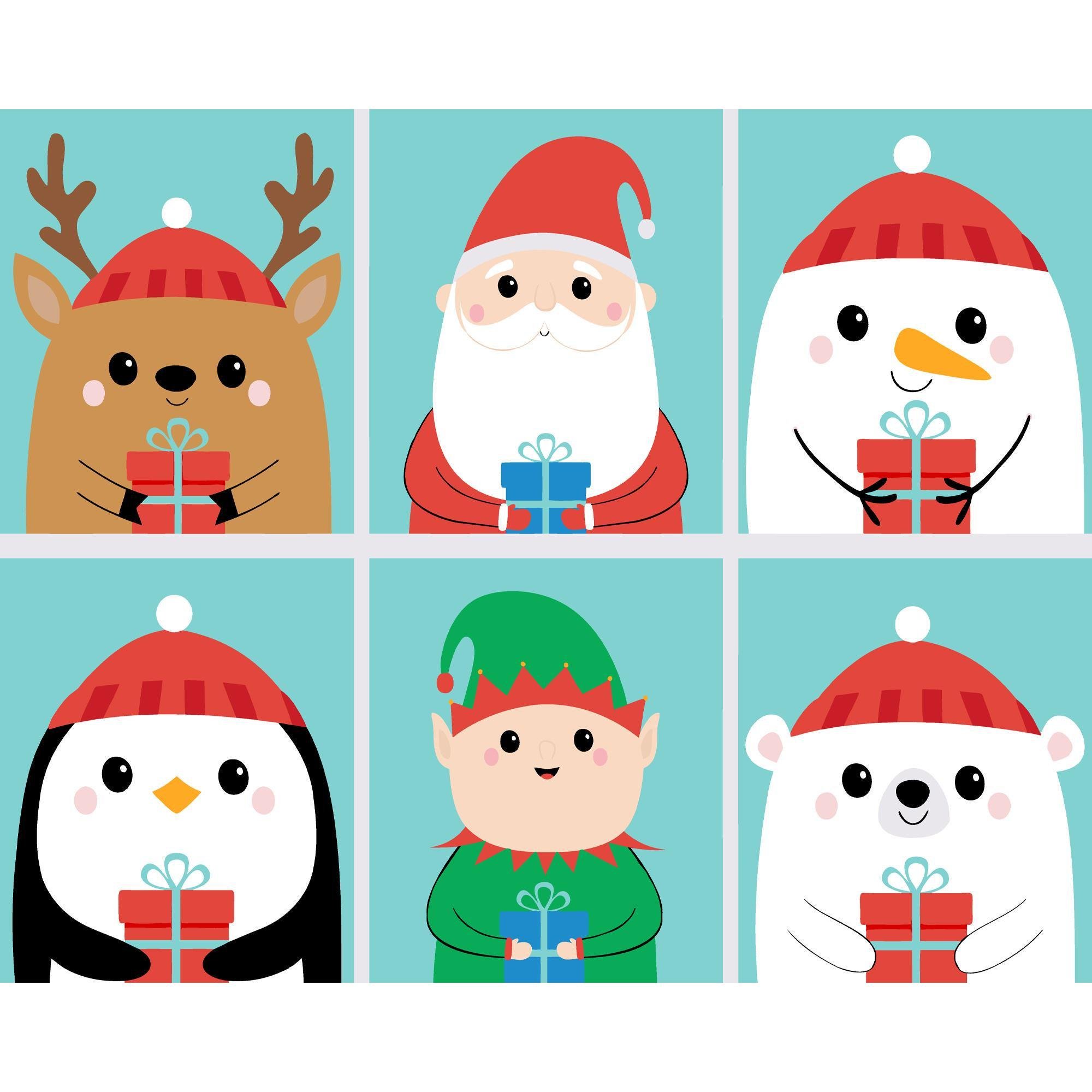 Картина за номерами Strateg Різдвяна компанія 40x50 см (VG017) Картина за номерами Strateg Різдвяна компанія 40x50 см (VG017)