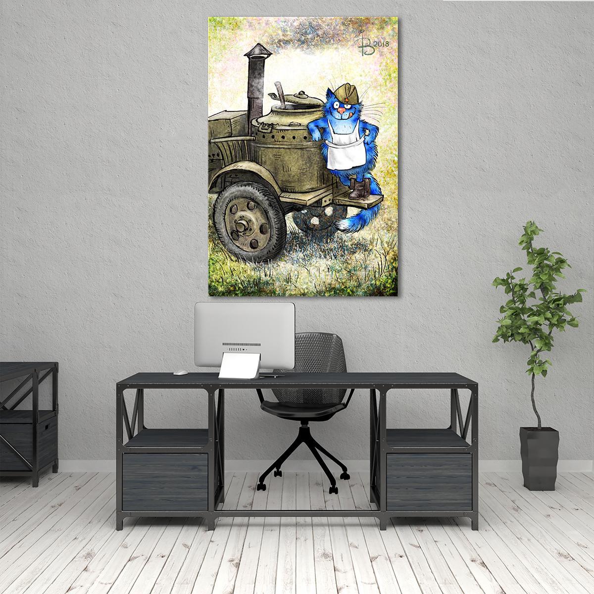 Модульная картина С праздником, служивые! 1 модуль 40х60 см (_rinaz_20181634003)