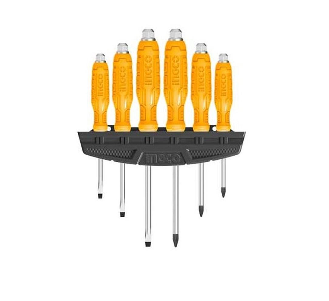 Набір викруток ударних INGCO 6 шт. (HSGTDC180601) Набір викруток ударних INGCO 6 шт. (HSGTDC180601)