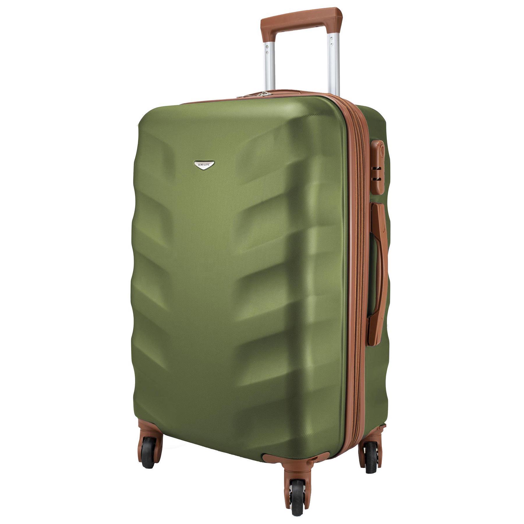 Чемодан средний SEMI LINE 24" ABS-Plastic M Green (T5710-2)