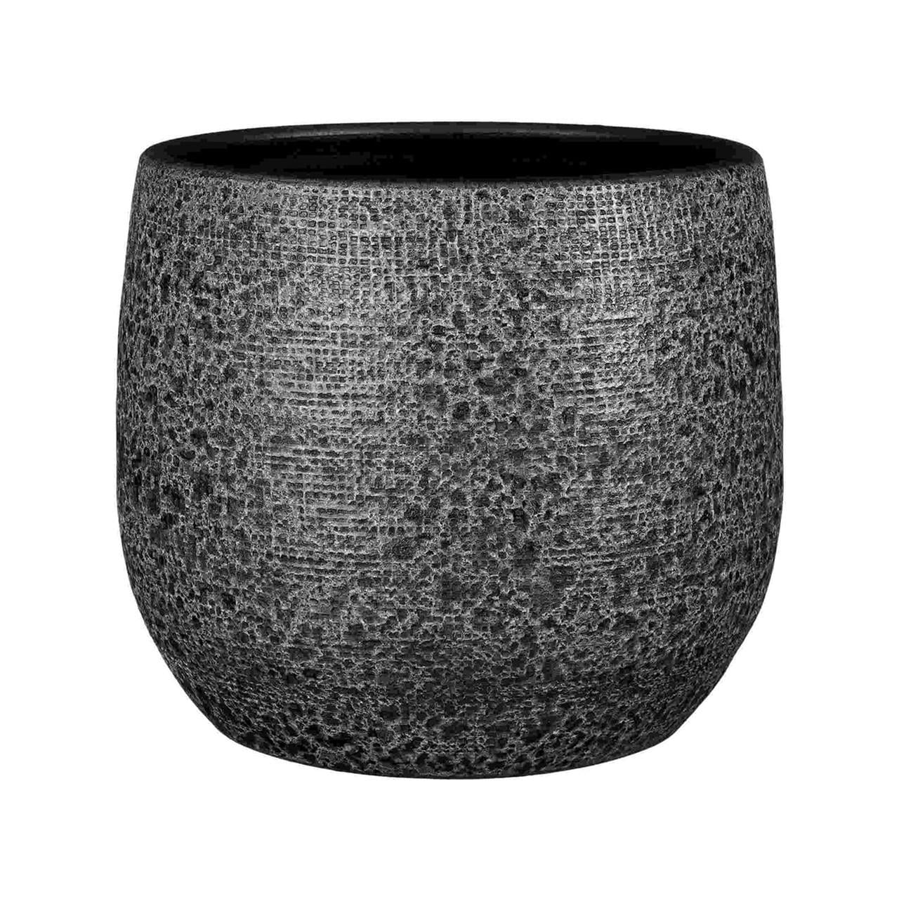 Кашпо Edelman Enrique pot round 28х25 см Серый (A-025747)