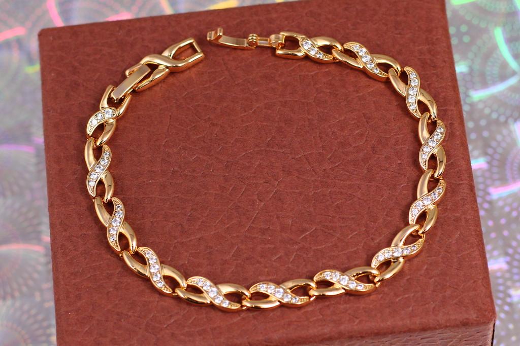 Браслет Xuping Jewelry Калето 19 см 6 мм Золотистый