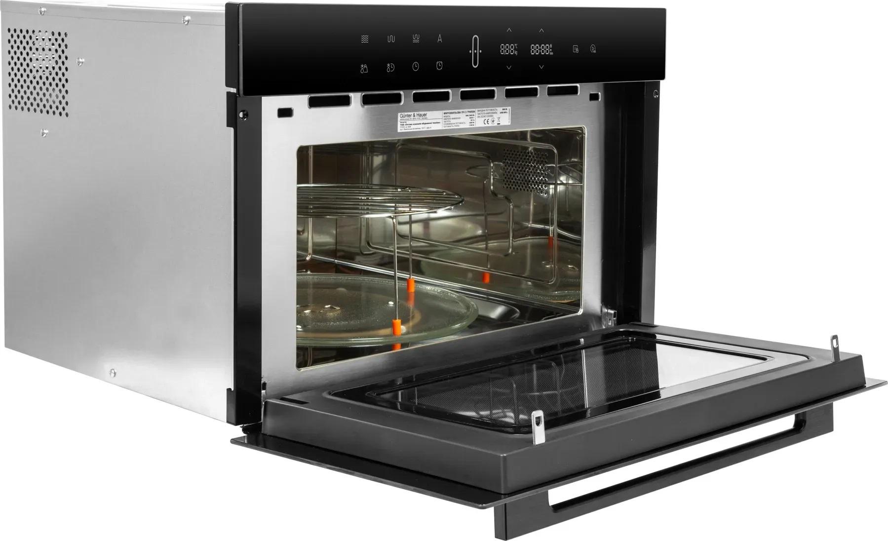 Микроволновая печь Gunter&Hauer EOK 3502 BL с грилем многофункциональная встроенная 34 л - фото 5 Микроволновая печь Gunter&Hauer EOK 3502 BL с грилем многофункциональная встроенная 34 л - фото 5