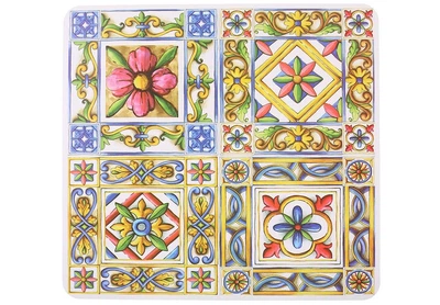 Набор ковриков для сервировки стола Абстракции 6 шт. 30x28 см (RO02619)