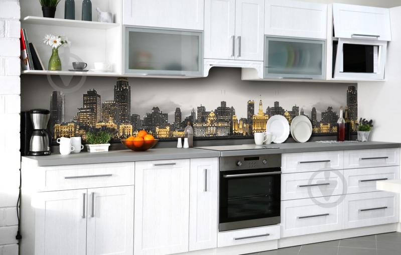 Скинали на кухню Zatarga «Золотий мегаполіс» 600х2500 мм вінілова 3Д наклейка (Z183461) Скинали на кухню Zatarga «Золотий мегаполіс» 600х2500 мм вінілова 3Д наклейка (Z183461)