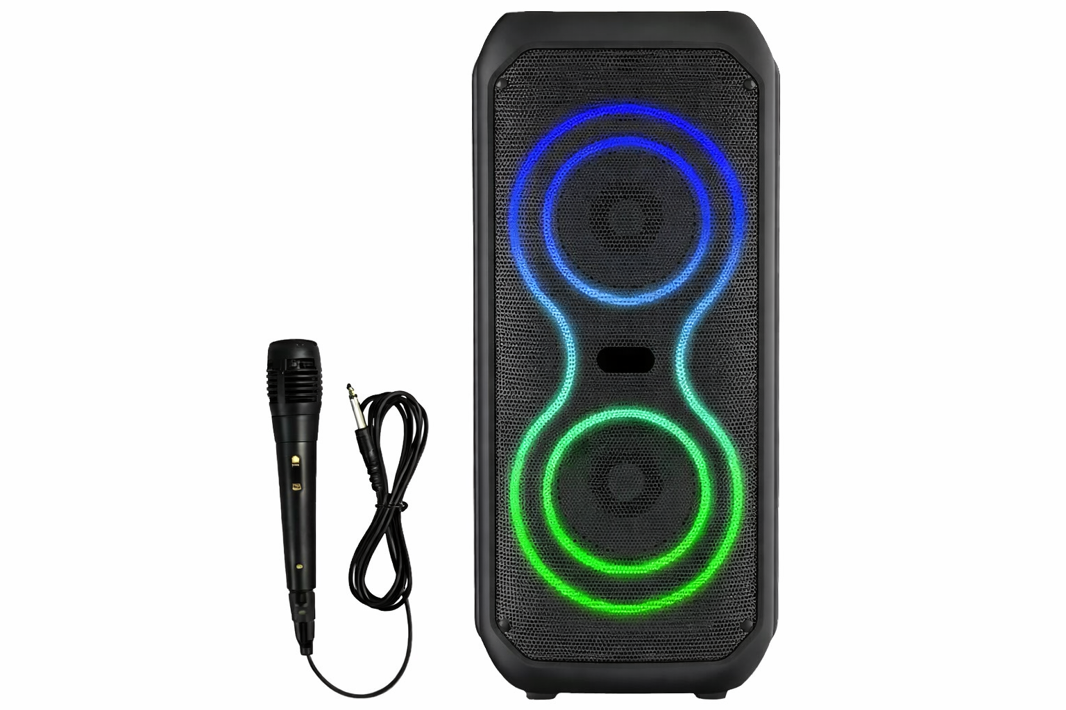 Колонка BT-2425 20 Вт 2x4" USB/TF/AUX с микрофоном 6.3 мм (31610699)