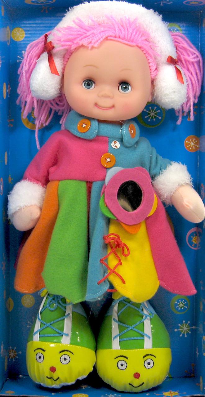 Лялька м'яка тактильна Гудзик музичний