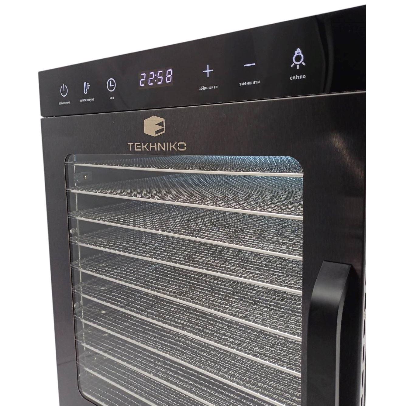 Дегидратор профессиональный Tekhniko DH-08H-BK 8 лотков (23637317) - фото 4 Дегидратор профессиональный Tekhniko DH-08H-BK 8 лотков (23637317) - фото 4