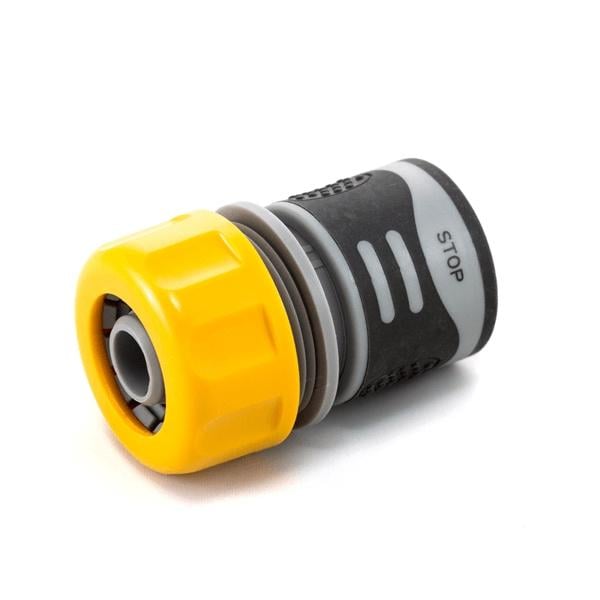 Коннектор Presto-PS для шланга 3/4" с аквастопом серия Soft-Touch (4112T)