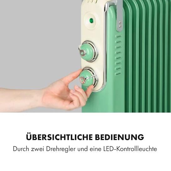 Масляний радіатор KLARSTEIN Thermaxx Retroheat 2500 W (10035081) - фото 2