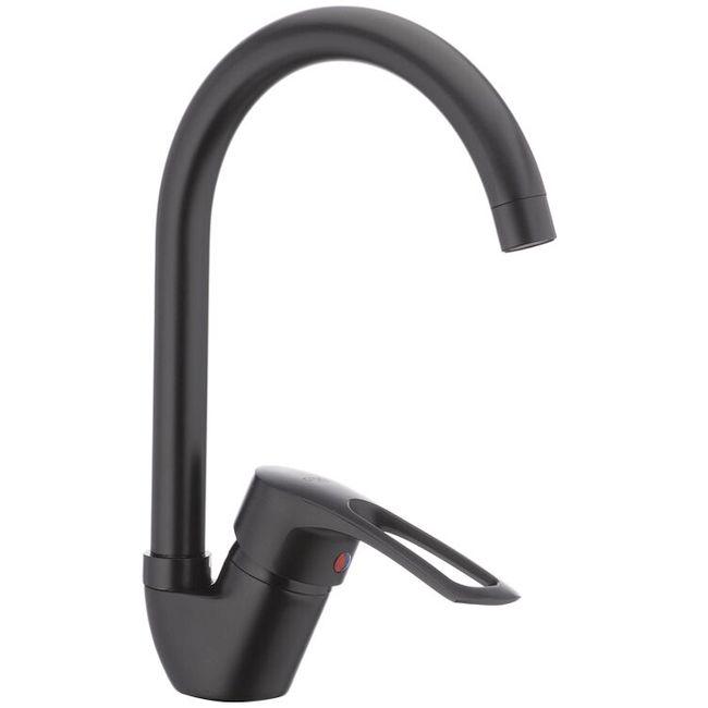 Смеситель для кухни Cron Hansberg 777 Black (CR0791)