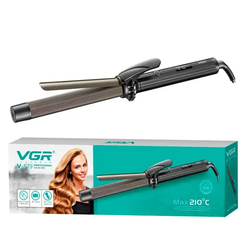 Плойка для локонов VGR V-579 25 мм керамическая 5 режимов 130–210°C (31464311) Плойка для локонов VGR V-579 25 мм керамическая 5 режимов 130–210°C (31464311)
