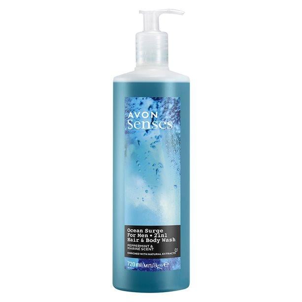 Гель для душа мужской Avon Бодрящий океан 720 мл (1729165618)