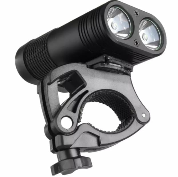 Велосипедная фара Y12Pro-2XPE microUSB + индикация заряда (1225)