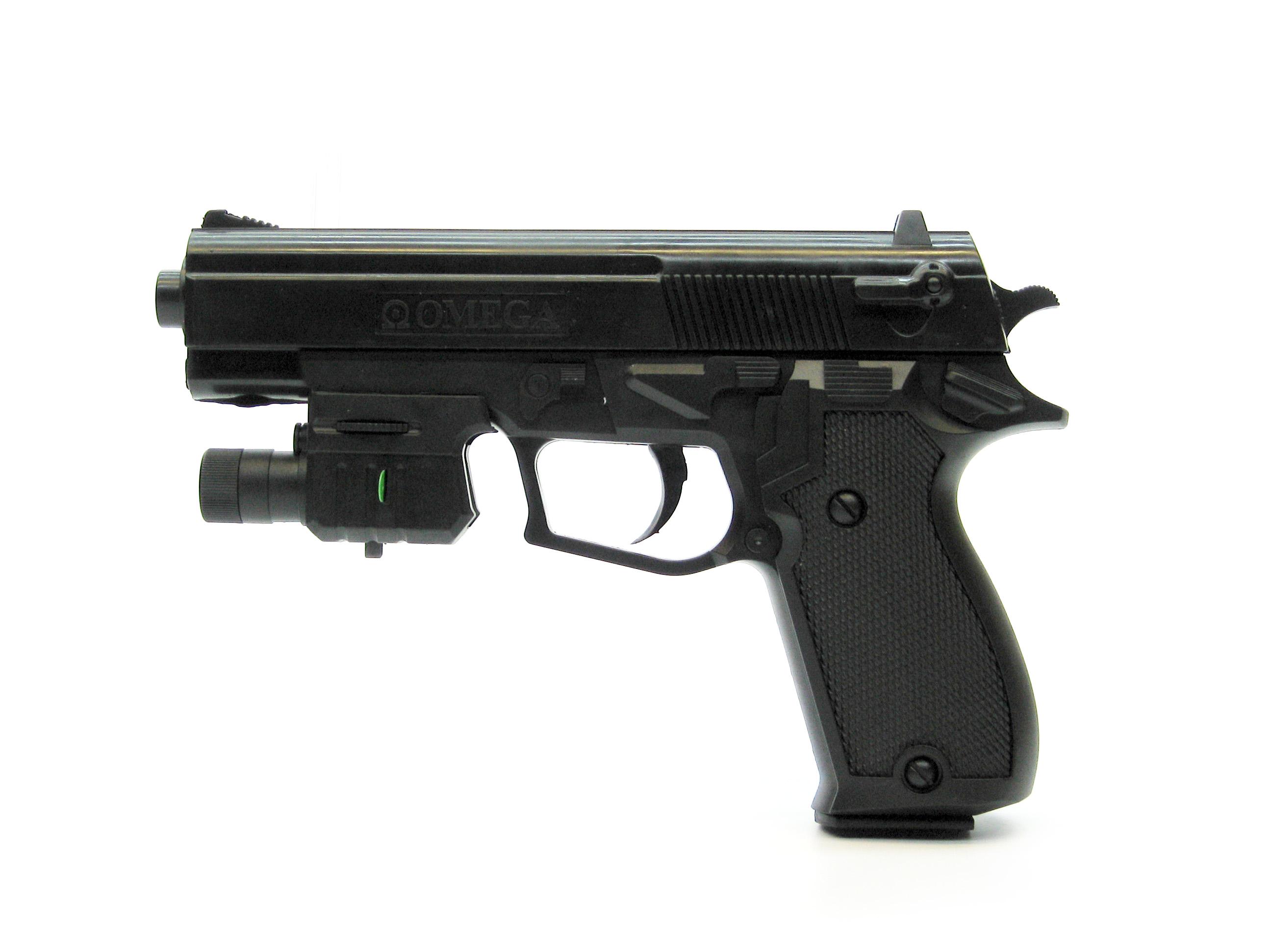 Игрушечный пистолет 205A на пульках 6 мм с лазерным прицелом (205 A)