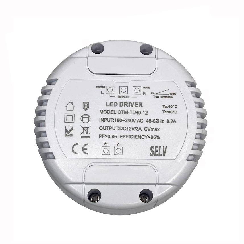 Блок питания Premium диммируемый 40W 12V для LED ленты круглый Блок питания Premium диммируемый 40W 12V для LED ленты круглый