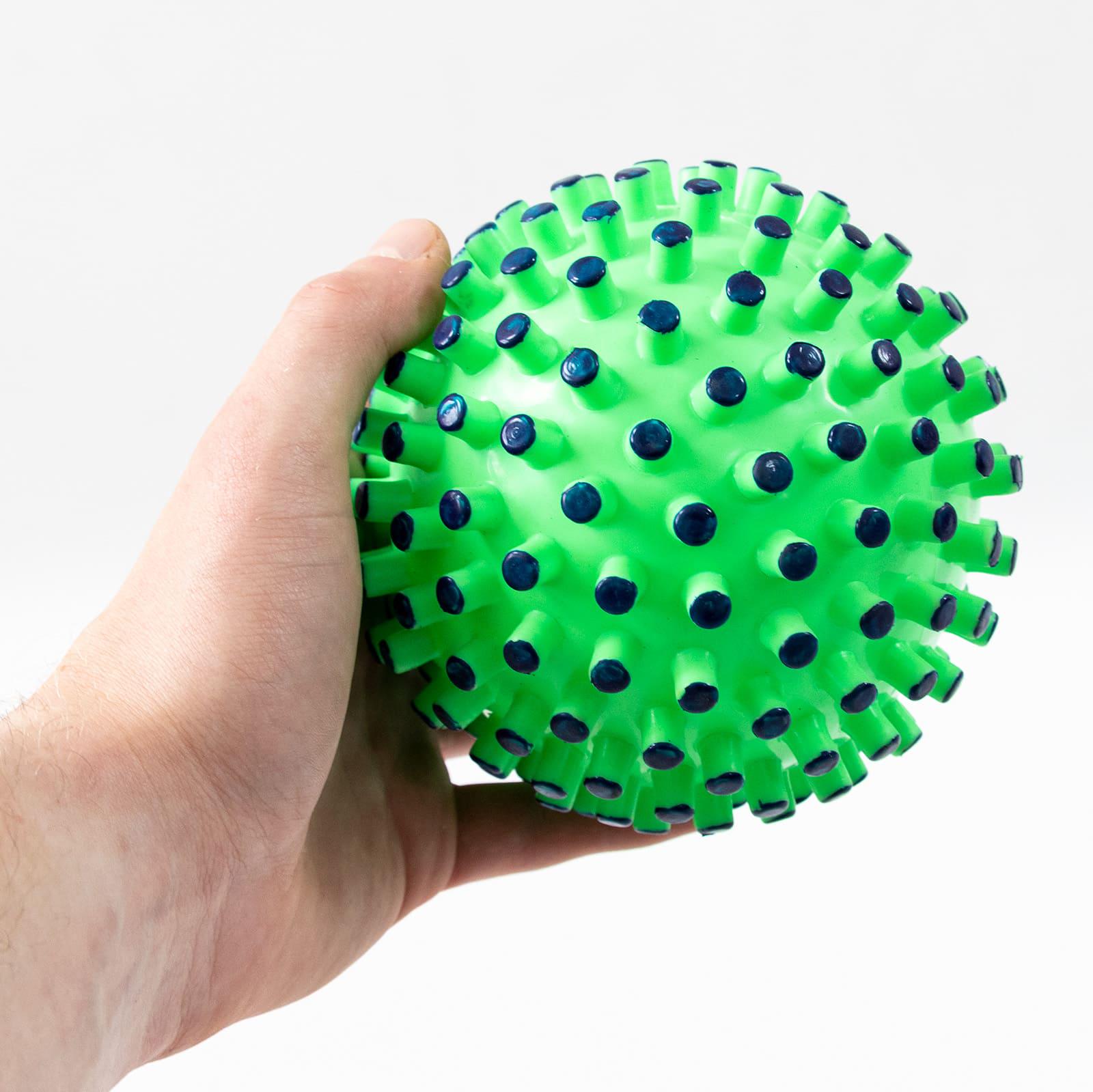 Мяч массажный надувной детский OSPORT 15 см Зелено-синий (MS 4525) - фото 3 Мяч массажный надувной детский OSPORT 15 см Зелено-синий (MS 4525) - фото 3