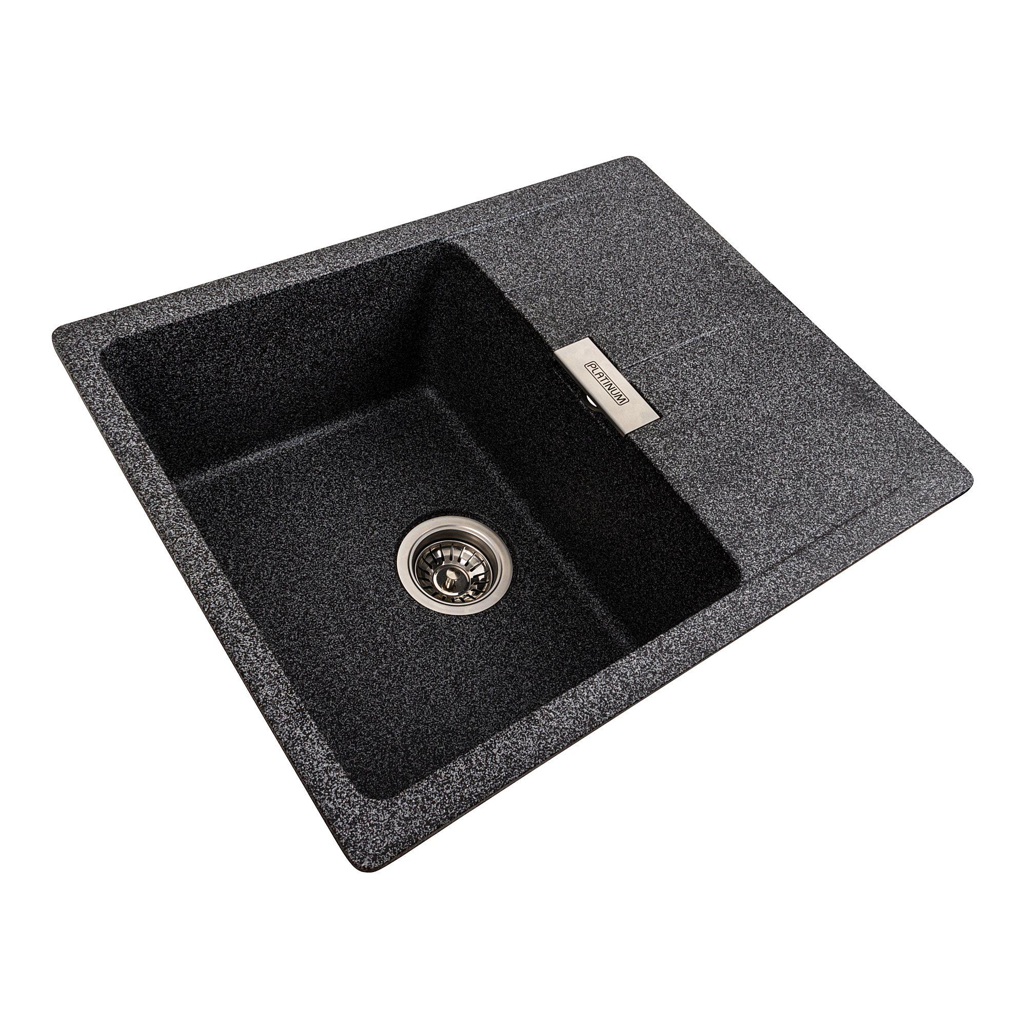 Мойка для кухни гранитная Platinum 6250 ZIRKONE матовая Графитовый - фото 2 Мойка для кухни гранитная Platinum 6250 ZIRKONE матовая Графитовый - фото 2