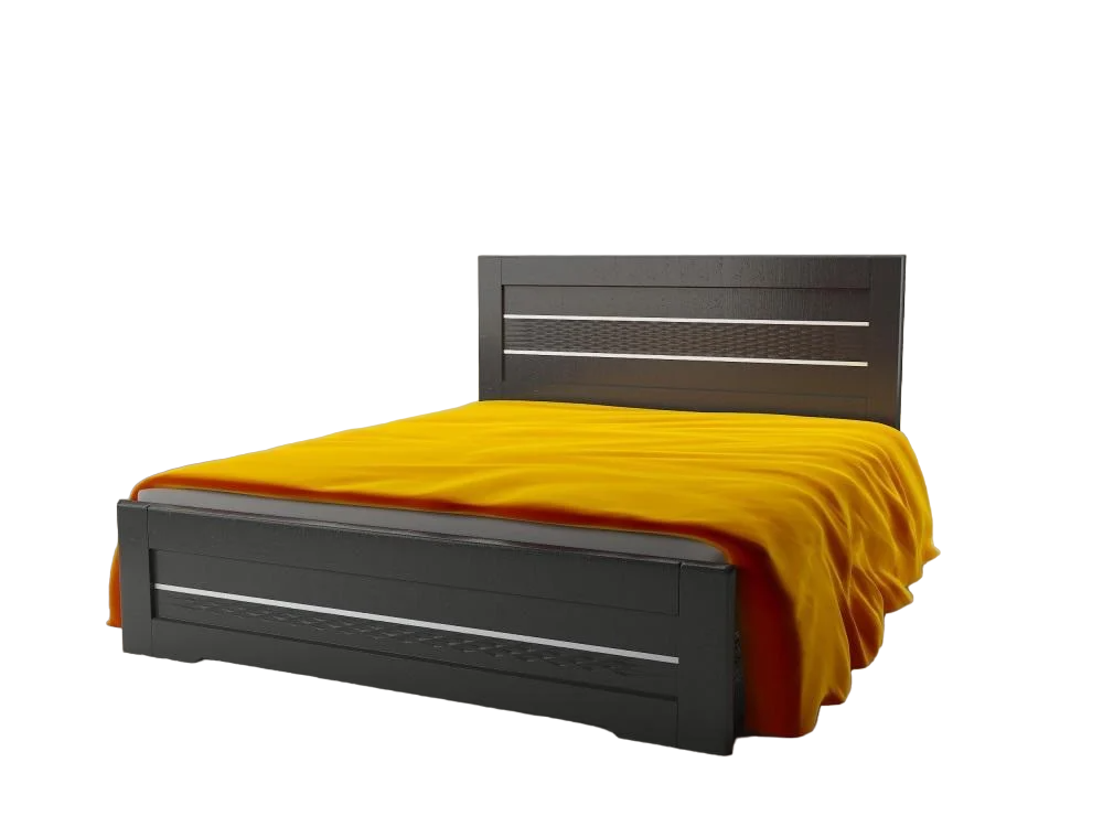 Кровать полуторная Неман Соломия 140 из МДФ с газовым подъемным механизмом 1465х2064х1050 мм Венге южный (40248)