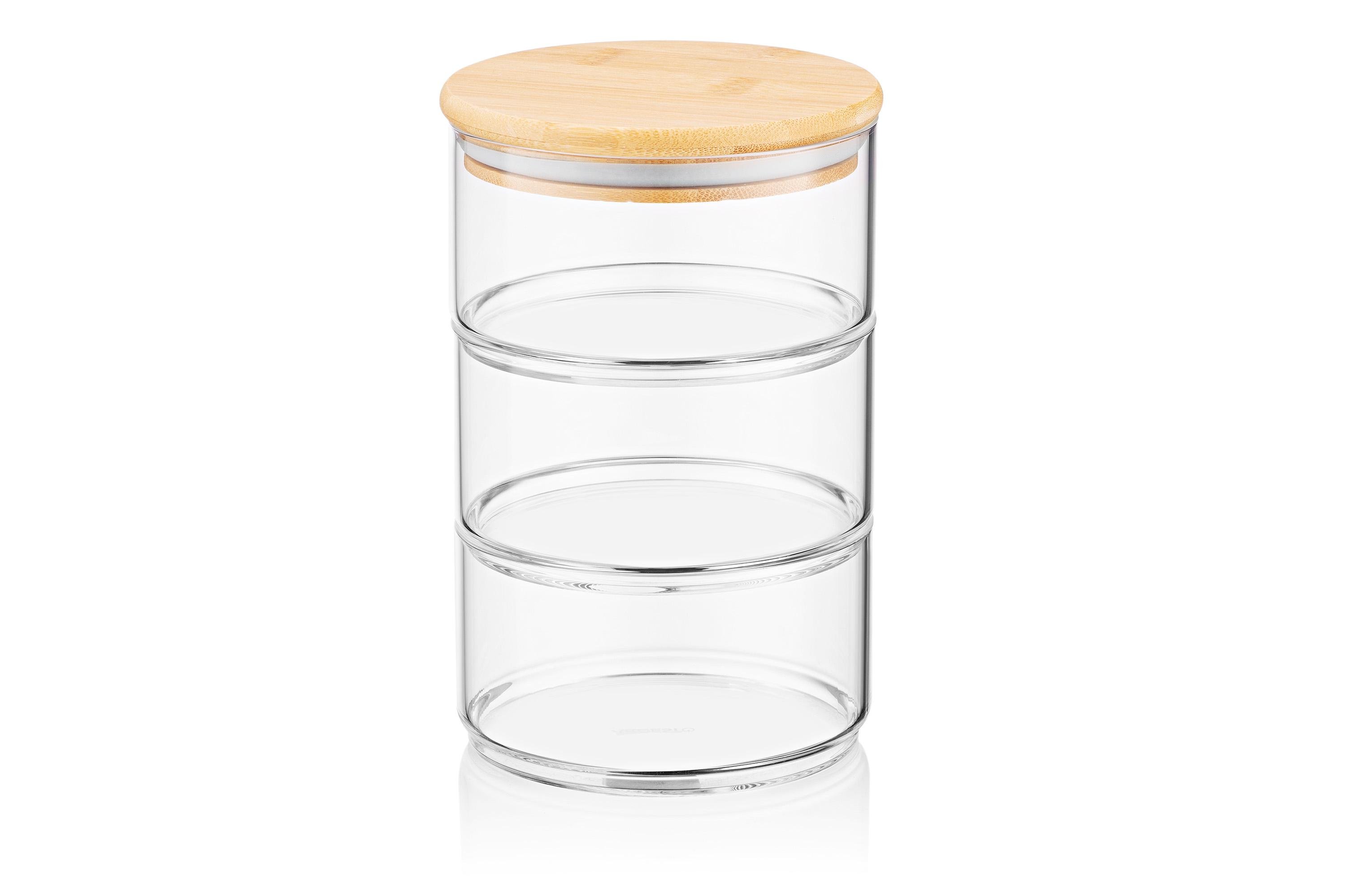 Набор емкостей для сыпучих продуктов Ardesto Midori 3 шт. 400 мл Прозрачный (AR1203CB) - фото 2