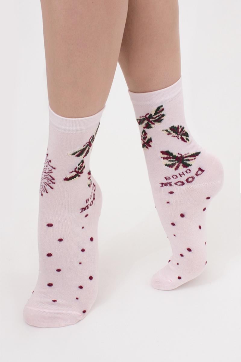 Шкарпетки жіночі бавовняні Giulia WS3 BOHO 001 Метелик р. 36-40 Pink (4823116900974)