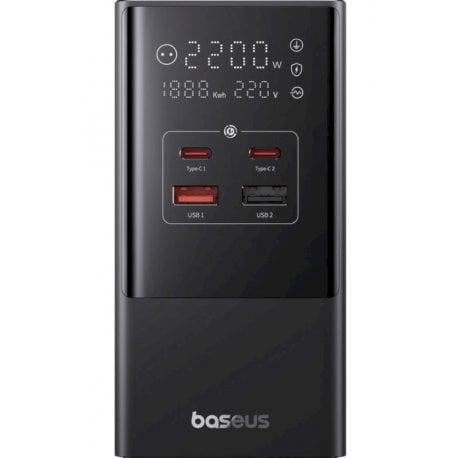 Зарядний пристрій BASEUS PowerCombo Cube Power Strip 2xType-C 30W 1,5 м Black (E00023606113-00)