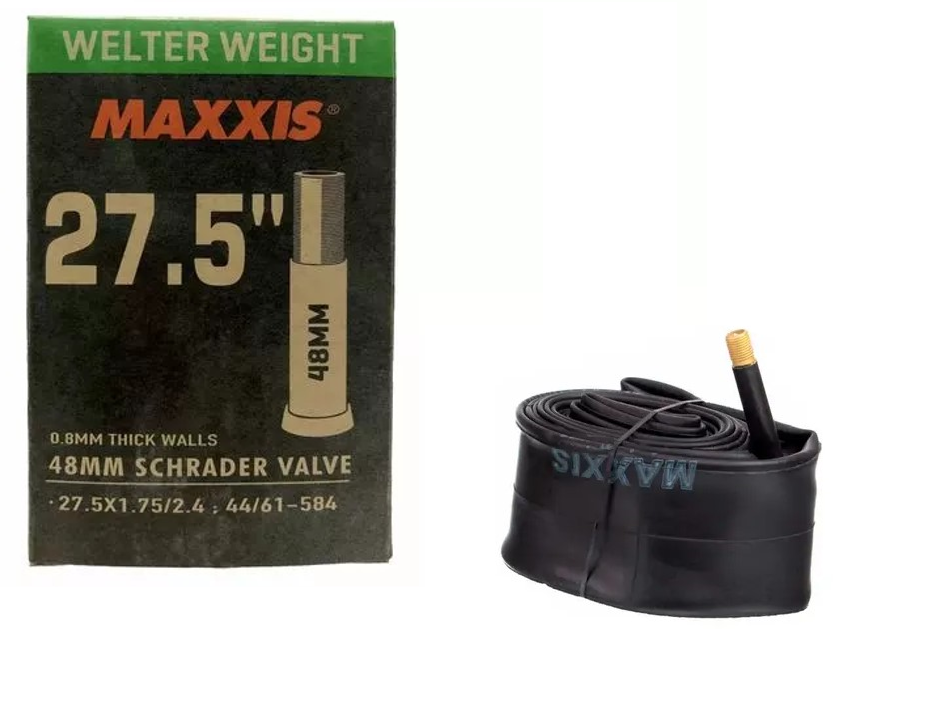 Велокамера Maxxis 27,5"x1,75"/2,4" Welter Weight Tube AV 48 мм (4717784040127) Велокамера Maxxis 27,5"x1,75"/2,4" Welter Weight Tube AV 48 мм (4717784040127)