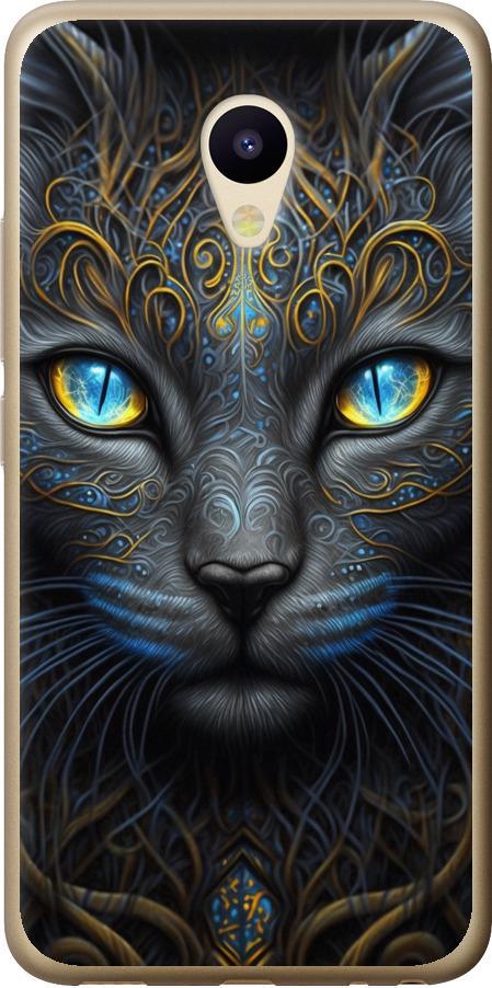 Чехол на Meizu M5 Кошка (5548t-420-42517)