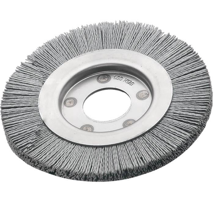 Щітка циліндрична Lessmann 200х80х16х43 мм dmin/max 16-60 мм полімерабразивний ворс SIC 120/0,6 6000 об/хв 362841 (13812)