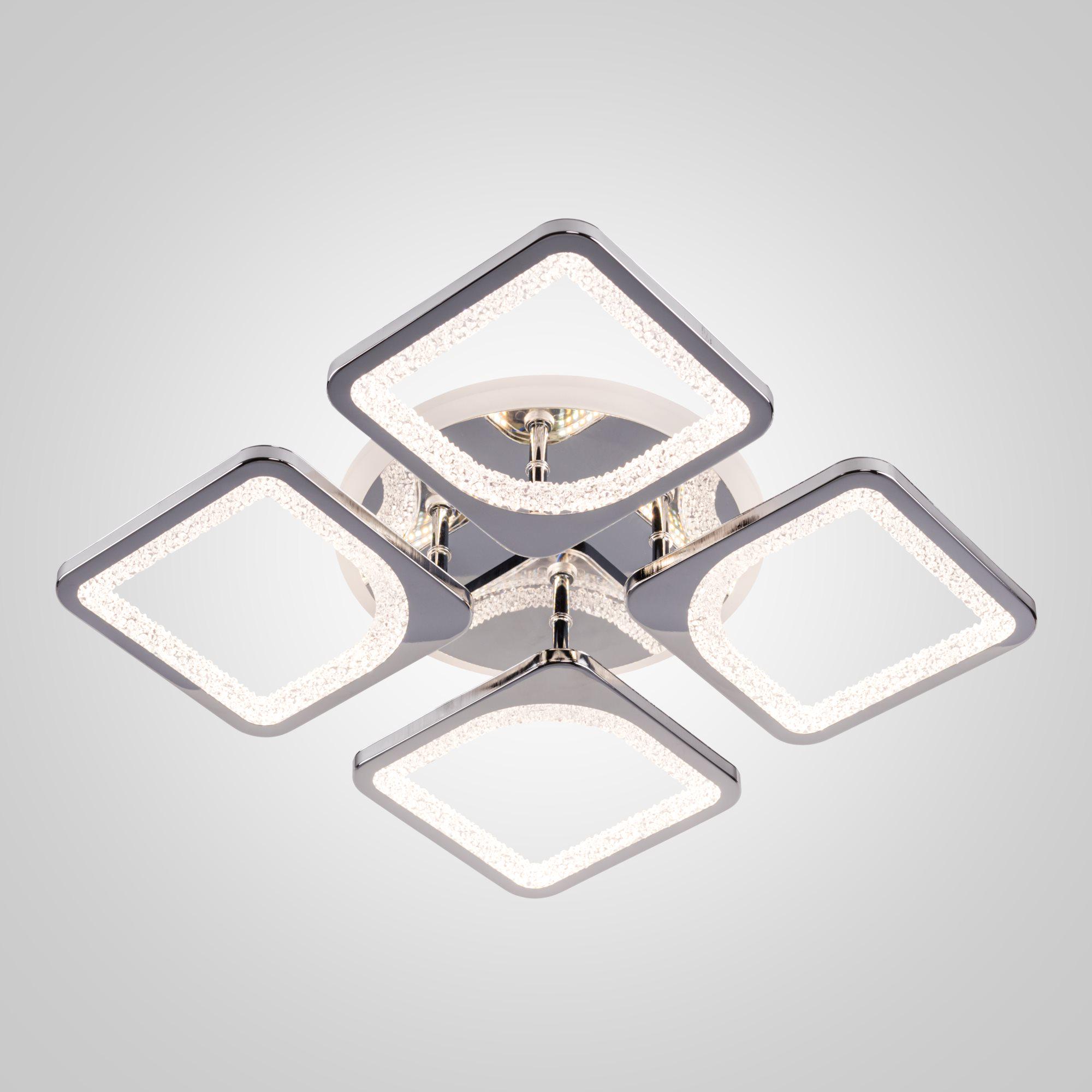 Люстра светодиодная акриловая с led подсветкой Valeso V K39759-4 1 TL с пультом