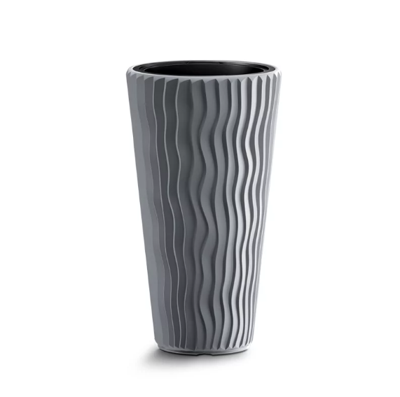 Горшок для цветов Prosperplast Sandy Slim 40 см Серый (DPSP400-405U)