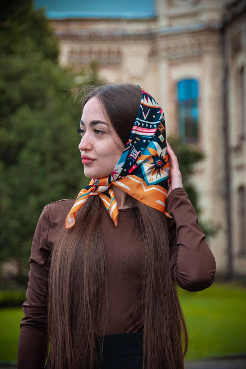 Платок My Scarf Карпатская звезда 70x70 см Золотой (27206768) Платок My Scarf Карпатская звезда 70x70 см Золотой (27206768)