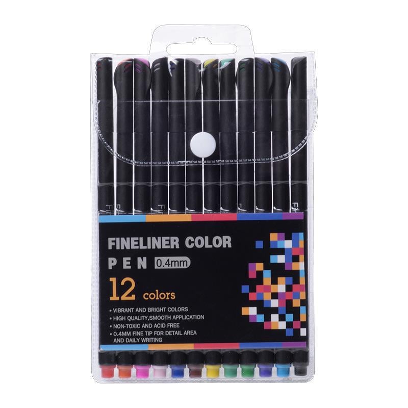 Набор линеров Fineliner Color 12 цветов профессиональный