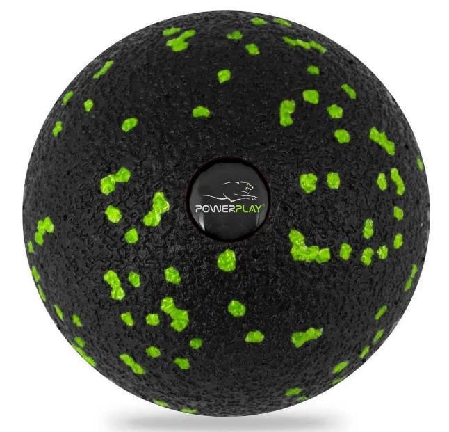 Массажный мяч PowerPlay PP-4350 Epp Massage Ball d 8 см Черный/Зеленый (PP-4350_Green_d8)